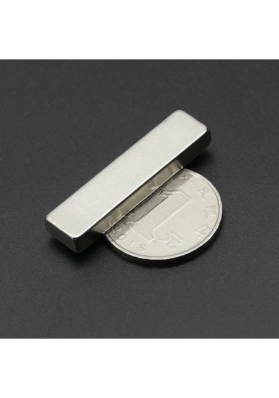 1 Adet Neodyum Mıknatıs Boy: 40mm En: 10mm Kalınlık: 5mm 40x10x5 Ndfeb Güçlü Mıknatıs N107