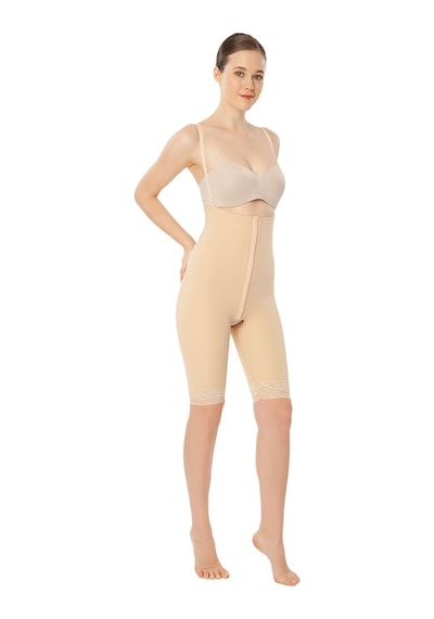 Variteks 122 Liposuction Göğüs Altı ve Diz Üstü Korse Bej S 60 - 65 CM