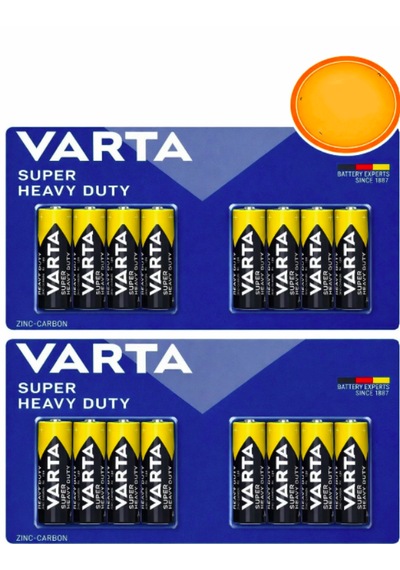 Aaa İnce Kalem Pil 16'li Paket Süper Güçlü Uzun Ömürlü Çinko Karbon Ekonomik Paket