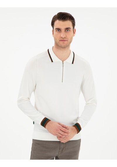 Pierre Cardin Erkek Ekru Kazak /triko 50296452-vr019 Ekru