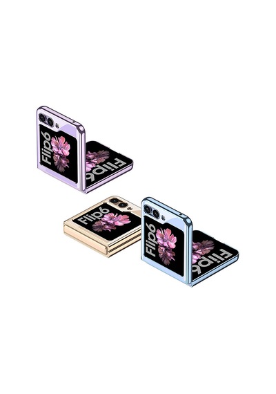 Samsung Galaxy Uyumlu Z Flip 6 Kılıf Kılıfist Full Camlı Kıpta Kılıf Şeffaf
