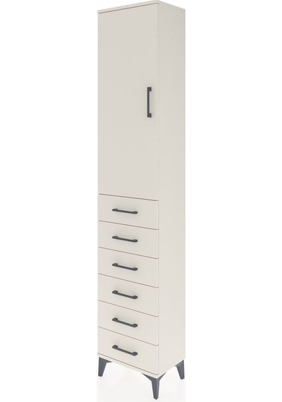 Arges Dolap 2 Raflı 6 Çekmeceli Tek Askılı 44x30x221 Aytaşı-a... Aytaşı