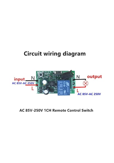 433Mhz RF 1 Kanal Röle Modül AC 220V  Kablosuz Pompa Fan Lamba