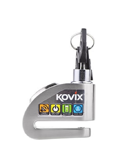Kovıx Kd6-Bm Alarmlı Disk Kilidi Gri P.Çelik 120 Desibel N11.920