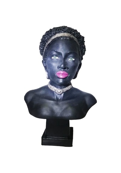 Biblo Afrikalı Kadın Siyah-Siyah-32X19