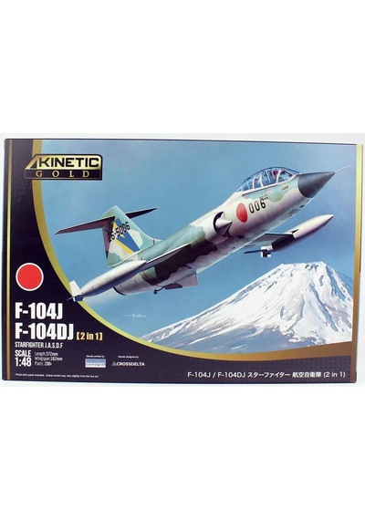 Kinetic K48092 1/48 Ölçek, F-104j, F104dj Starfighter J.a.s.d.f. 2 İn 1 Savaş Uçağı, Plastik Model Kiti-56350