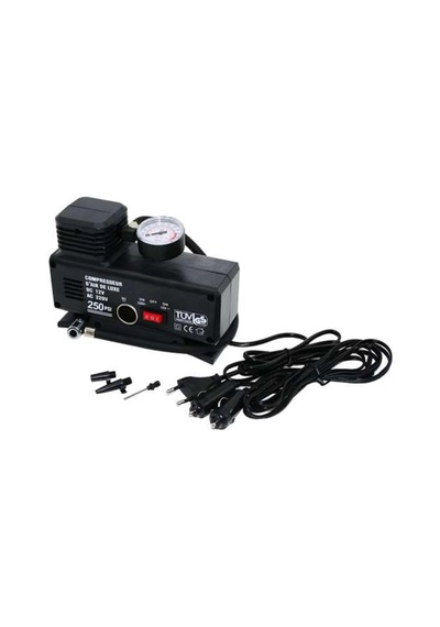 220 Volt-12 Volt 250 Psi Psi Kompresör Lastik Hava Şişirme Oto Pompası Fişli Çakmaklıklı Lisinya St