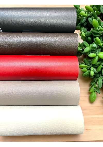 Varan Tekstil Taba Renk Yapışkanlı Suni Deri 100 X 140 Cm Çok Renkli