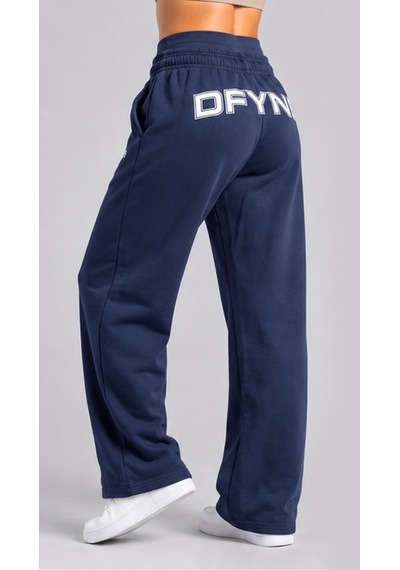 Dfyne Regular Kadın Lacivert Bol Paça Oversize Eşofman Altı