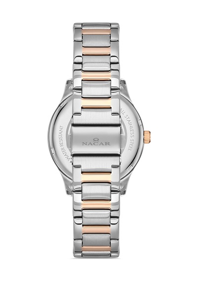 Nacar Çift Saati Gümüş - Rose Gold