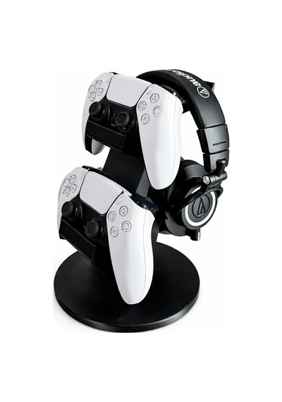 Ps5 Dualsense Ve Kulaklık Standı Çift Katlı Düzenleyici Gamepad & Headset Masaüstü Organizer