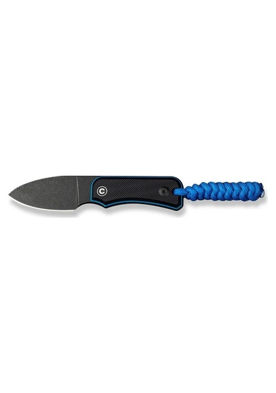 Civivi Baby Banter Fixed Blade Knife Black & Blue G10 Handle Kamp Bıçak Siyah