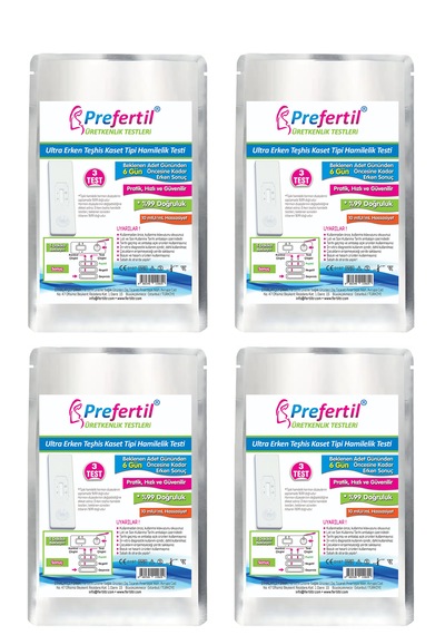 Ultra Erken Gebelik/hamilelik Kaset Test - 4 Paket 12 Test