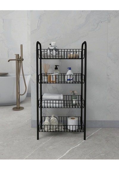 Emkatex Metal Çok Amaçlı Banyo Düzenleyici Raf Siyah 45 x 20 Emkatex Metal Çok Amaçlı Banyo Düzenleyici Raf Siyah 45 x 20