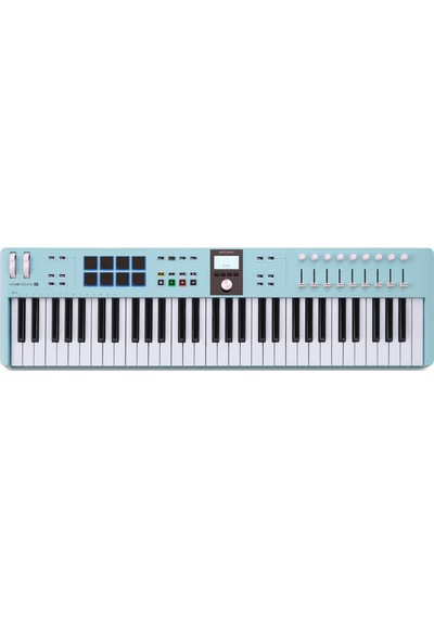 Keylab Essential 61 Mk3: Aqua 3.nesil Akıllı Mıdı Kontrolcü 61 Tuş - Sınırlı Sayıda Özel Üretim