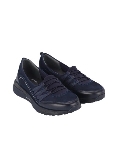 Forelli 46704-g Riba Lacivert Kadın Comfort Deri Ayakkabı 6542 Çok Renkli
