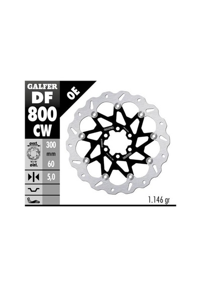 Ktm 390 Duke Ön Fren Diski 300 Mm 2013-2016 Galfer Dalgalı Hareketli Aluminyum Disk