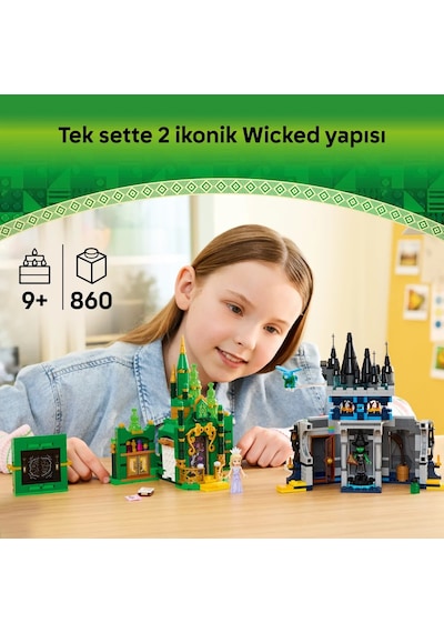 LEGO® Wicked Emerald City ve Kiamo Ko Kalesi 75689 - 9 Yaş ve Üzeri Çocuklar için Yaratıcı Oyuncak Yapım Seti (860 Parça)