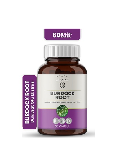 Erbatab Dulavrat Otu Burdock Root Ekstresi 60 Kapsül