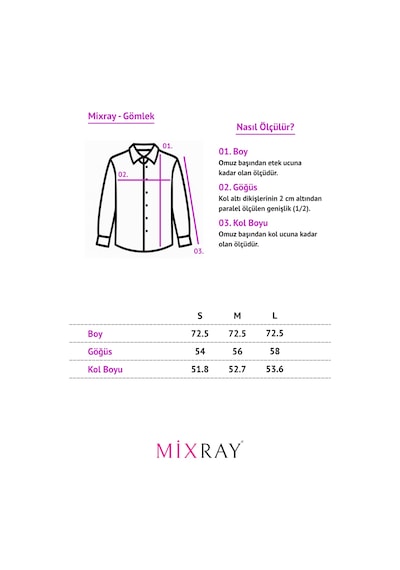 Mixray 4594 Kadın Çizgili Saten Gömlek Antrasit