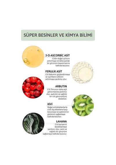 Lexroo Aydınlatıcı Renk Tonu Eşitleyici Leke Karşıtı C Vitamini Arbutin Serum Ascorbic Acid 10 +