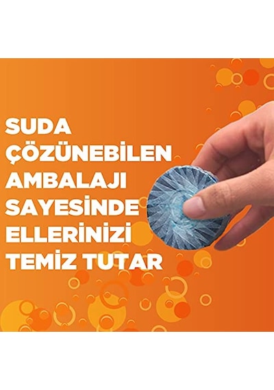 Etkili Wc Blok 2 Li Katı Tuvalet Bloğu Beyaz Sabun Kokulu 2li Paket