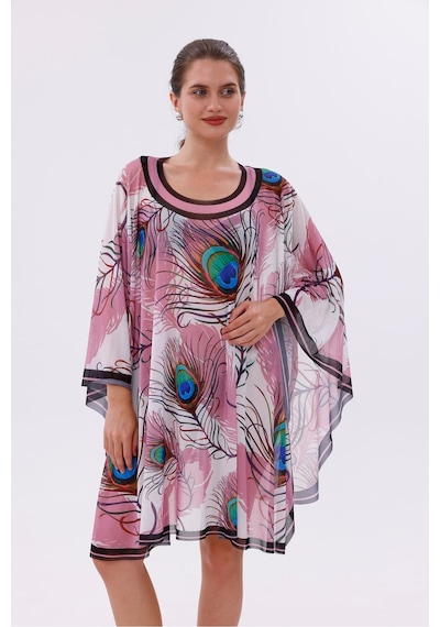 Tarzını Seç Kısa Kimono Pareo - Tesettür Pareo - Ege Model 180x135 Cm Çok Renkli
