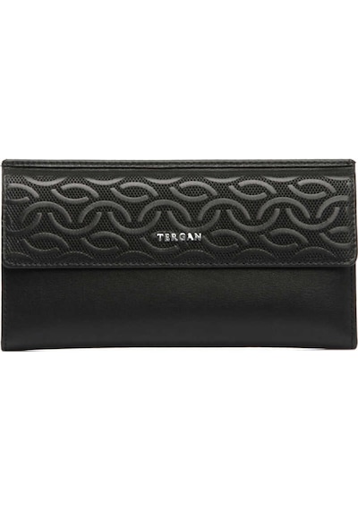 Tergan Siyah Deri Kadın Cüzdan - S1cb00005793-c59 Siyah