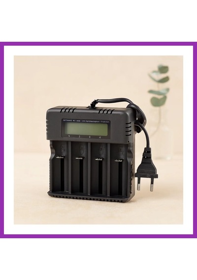 Bezos 4 Yuvalı Li-ion Pil Şarj Cihazı 3000ma 4.2v 18650/26650/16340 Uyumlu Bty