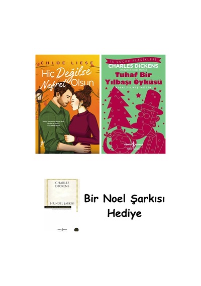 Hiç Değilse Nefret Olsun Ciltli + Tuhaf Bir Yılbaşı Öyküsü + Bir Noel Şarkısı