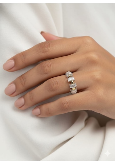 925 Ayar Papatya Silver Ayarlanabilir Baget Yüzük.rose.gold.rodaj Gümüş