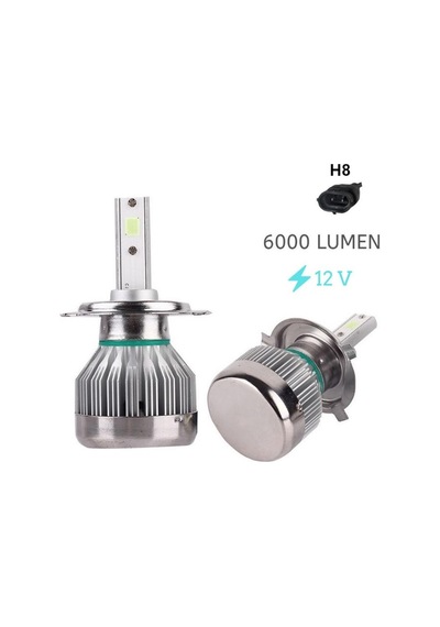 Space Led Far Ampulü H8-3000Lmx2-30W-12V Buz Mavisi / Laam706