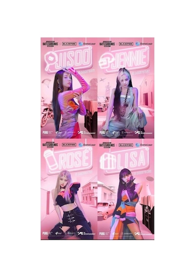 Kpop-blackpink Büyük Kartpostal 10cm 15cm Desenli 4'lü Kartpostal Seti