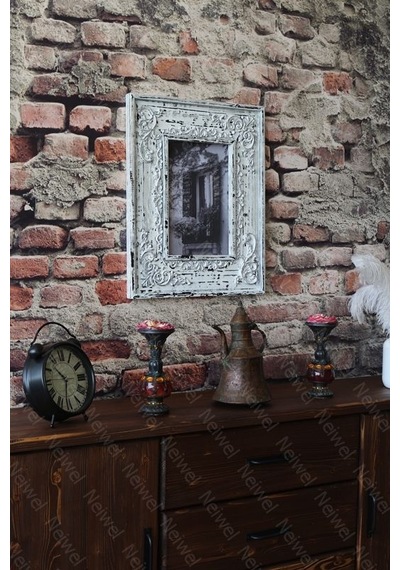 Neiwel Vintage Cua Resim Ve Ayna Çerçevesi Beyaz