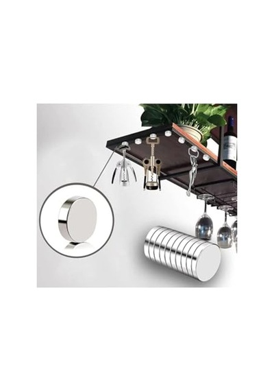 15 Adet Yuvarlak Neodyum Mıknatıs, 10x2 Mm, Güçlü Çekim
