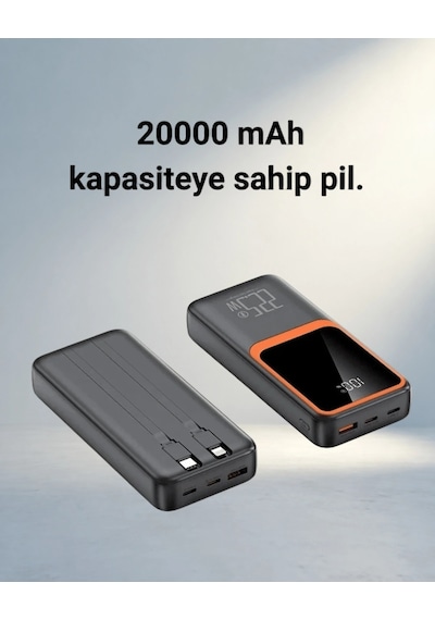 Hızlı Şarj Destekli Taşınabilir Powerbank 20000 Mah Çr
