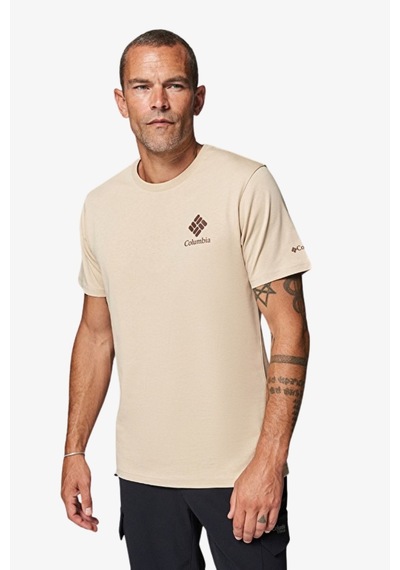 Columbia Cs0481 Csc M Stacked Gem Ss Erkek T-shirt-33124 Sarı