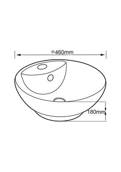 Lena E-5033 Tezgah Üstü Porselen Lavabo