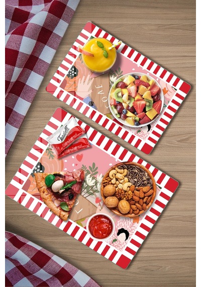 2'li Cam Kesme Tahtası Ve Sunumluk Karışık Renkli Love Desenli 20 X 30 Cm Ve 25 X 35 Cm Çok Renkli