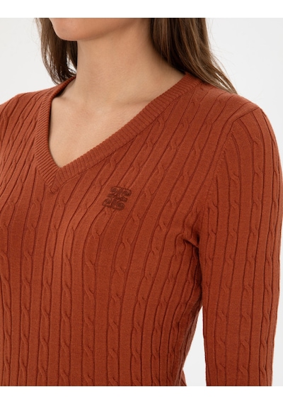 Pierre Cardin Kadın Tarçın Kazak /triko 50317062-vr191 Tarçın