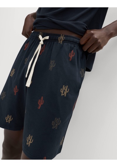 Marks & Spencer Desenli Pijama Takımı T07005234 Lacivert