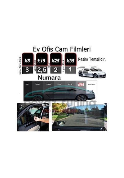 Cam Filmi 50Cm X 6 Metre Tüm Tonlar Ev İş Yeri Ofis Uyumlu