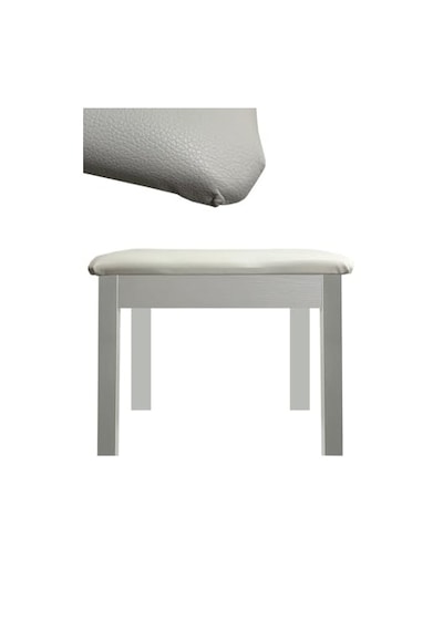 Midex Tbx-144wh Üst Kalite Piyano Taburesi Gizli Bölmeli Beyaz Renk 32x54x48