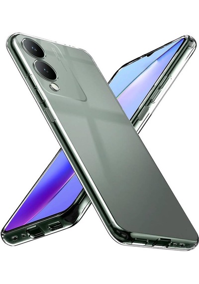 Vivo Y17s Uyumlu Zore Süper Silikon Kılıf-renksiz Renksiz