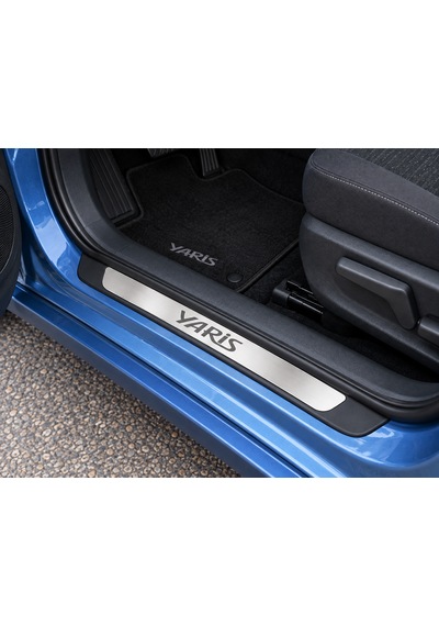 Toyota Yaris 2011-2020 Arası Modelleriyle Uyumlu Abs Çerçeve Krom Kapı Eşiği 4 Parça