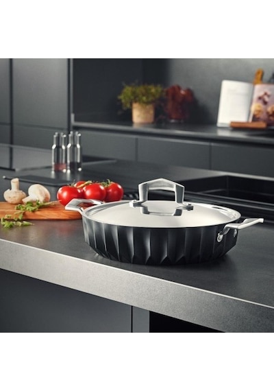 Emsan Diagon Döküm Granit 26 Cm Karnıyarık Tencere Siyah