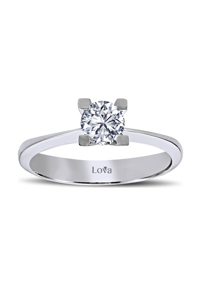 Lova G Renk 0,45 Karat Pırlanta Tektaş Yüzük - HRD Sertifikalı - 1060009