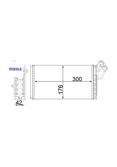 Kalorifer Radyatörü Scudo 96-02 -jumpy 96 Expert 96-02 806 99-02 299x170 Mahle 9566944680/ 6448.a7