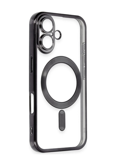 Newface - 834 - Apple iPhone Uyumlu 16 Plus Kılıf Kross Magneticsafe Kapak - Csmo-tex - - Siyah Sıyah