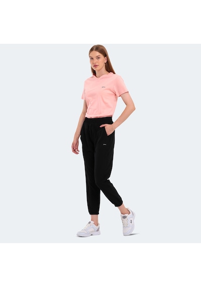 Slazenger RECIPE I Kadın Cepli Siyah Eşofman Altı